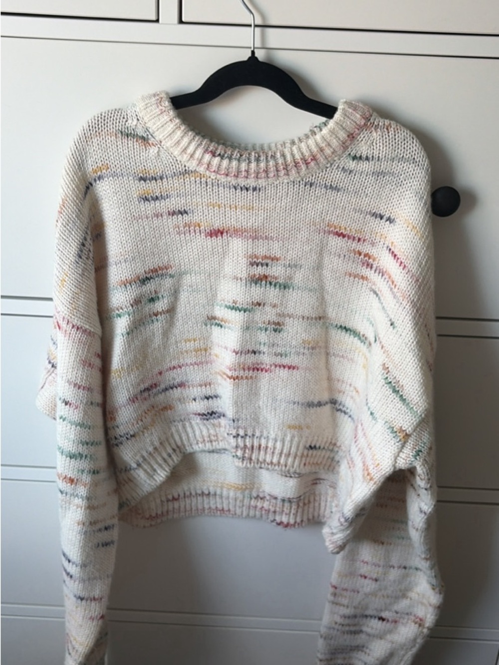 Urban Outfitters Cream Speckled Crewneck Sweater